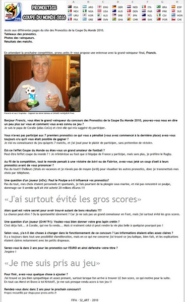 Pronostiques